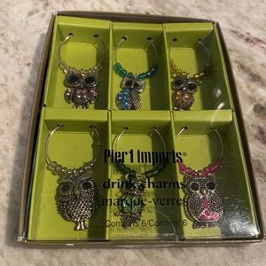 Pier one Owl drink charms